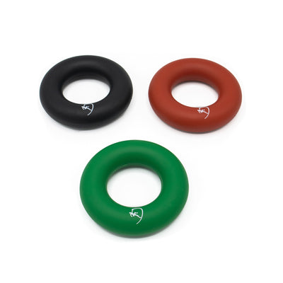 The Forbidden Donuts - Hand and Finger Grip Strength Training Exercise Donuts (Multi-Color) Set of 3